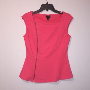 Worthington Coral Peplum Top